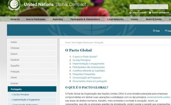 O pacto global: rumo a uma nova ética nos negócios