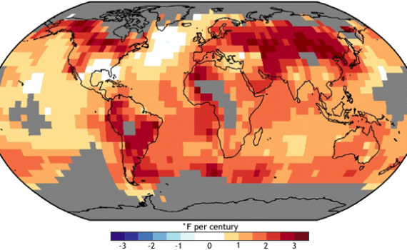 O “aquecimento global” significa que todo o planeta será aquecido?