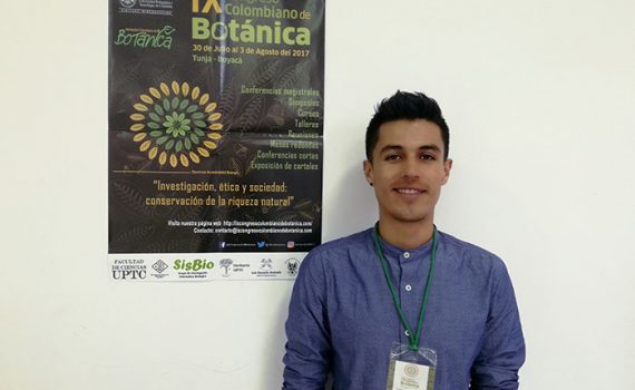 Aluno apresenta estudo sobre “paisagem” em congresso de botânica