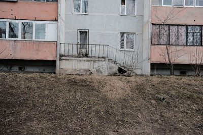 damaged-back-entrance-of-apartment-house