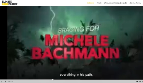 Llamando la atención de los congresistas por el cambio climático