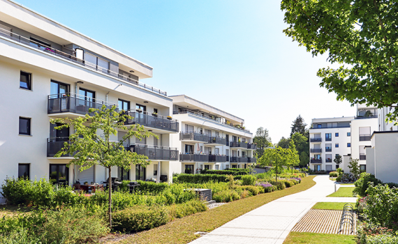 Combinación de naturaleza y arquitectura